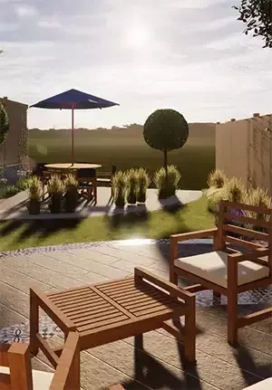 3D garden design of north devon garden