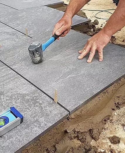 Landscaping and building